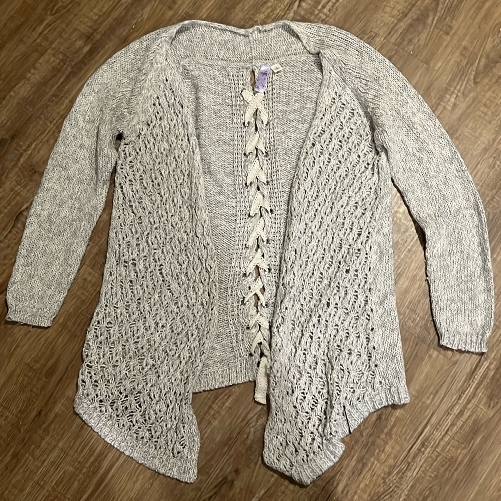 Alya Open Knit Cardigan - Size Large